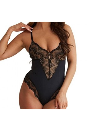 TKFDC Sexy col en V Dentelle Taille façonnant Les sous-vêtements de Mise en Forme du Corps des Femmes Respirant Halter Une pi