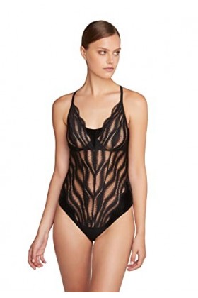 Wolford Body string Esmeralda pour femme, noir, 100D