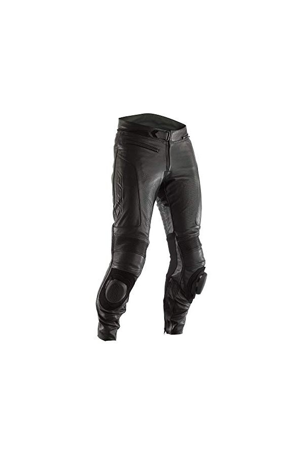 RST 8130000101var - Pantalon Moto en Cuir pour Homme GT ce Couleur Noir Taille 2XL