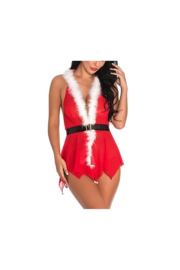 Lingerie Et Vêtements Sexy Soldes Lingerie Femme Sexy Ensemble sous-Vêtements Sexy en Maille Transparente Et Fourrure pour Fe