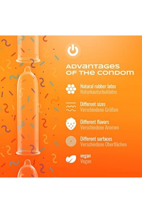 ON Préservatifs Super Fins I 54 mm de large I Pack de 3 I Préservatifs premium ultra fins I 0,055 mm dépaisseur I Préservat