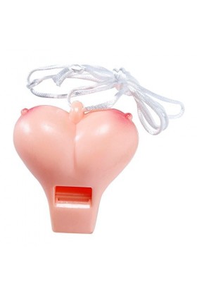 Sifflet Seins Poitrine Enterrement de Vie de Garçon Sifflet Tétons Article de Farces et Attrapes Sexy Fête Gadget