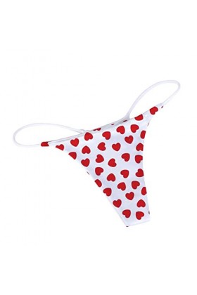 DUHGBNE Culotte souple à dos en T - Sexy - Confortable - Taille basse - Pour femme - Culotte pour femme - Sous-vêtement sexy 