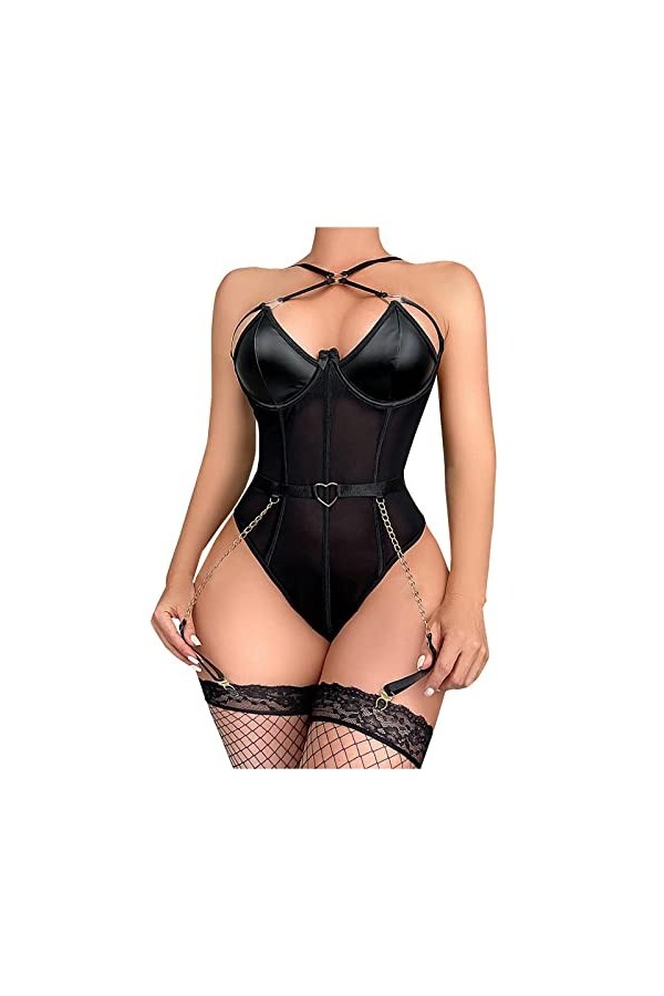 Combinaisons Sexy Femme Lingerie Erothique Sexy Lingerie Femme Sexy Ensemble Collants Sexy, Combinaison Transparente Européen