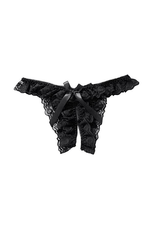 SUPTTING Culotte en Dentelle Sexy pour Femme, Culotte Creuse, Culotte à Lacets, String, Lingerie