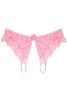 Générique Culotte sous-vêtements Ouverture Entrejambe Dentelle Taille Basse Culotte Femmes Sexy Tenue Sexy avec Trou Sexy