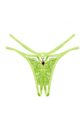 SUPTTING Culotte Thong en Dentelle Sexy pour Femme, Ceinture Ultra Mince, Culotte Creuse, sous-Vêtements Ouverts