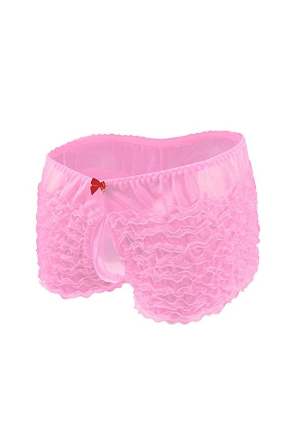 Lingerie érotique pour homme - Lingerie sexy pour homme - Slip en dentelle - Taille basse - Sous-vêtements sexy en dentelle g