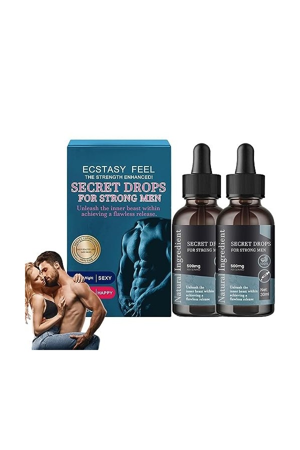 Gouttes secrètes pour hommes forts, gouttes heureuses secrètes, améliore la sensibilité et le plaisir, améliore la qualité de