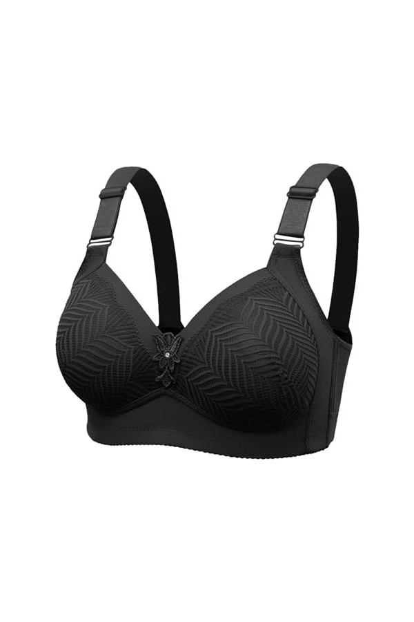 HANXIULIN Soutien-gorge en dentelle sans coutures pour femme - Soutien-gorge à armatures non rembourré - Soutien-gorge confor