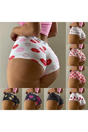 Mymyguoe Lingerie pour femme - Culotte hipsters - String - Sous-vêtements de Noël - Couple - Look partenaire - Culotte bonhom