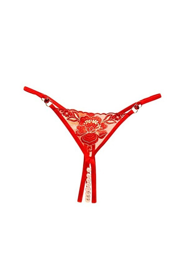 SUPTTING Culotte en Dentelle Sexy pour Femme, Culotte Creuse, Culotte à Lacets, String, Lingerie