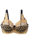 HANXIULIN Soutien-gorge grande taille pour femme - Sans coutures - Soutien-gorge en dentelle - Maintien sans armatures - Ferm