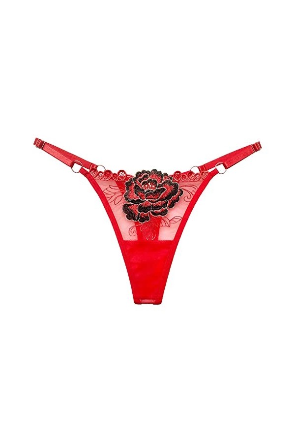 Femme Confortable Rose Ludique Évidée sous-Vêtements Sexy Culotte Slip Lot Taille Haute Slip Tanga Sexy Chic Shorty Lingerie