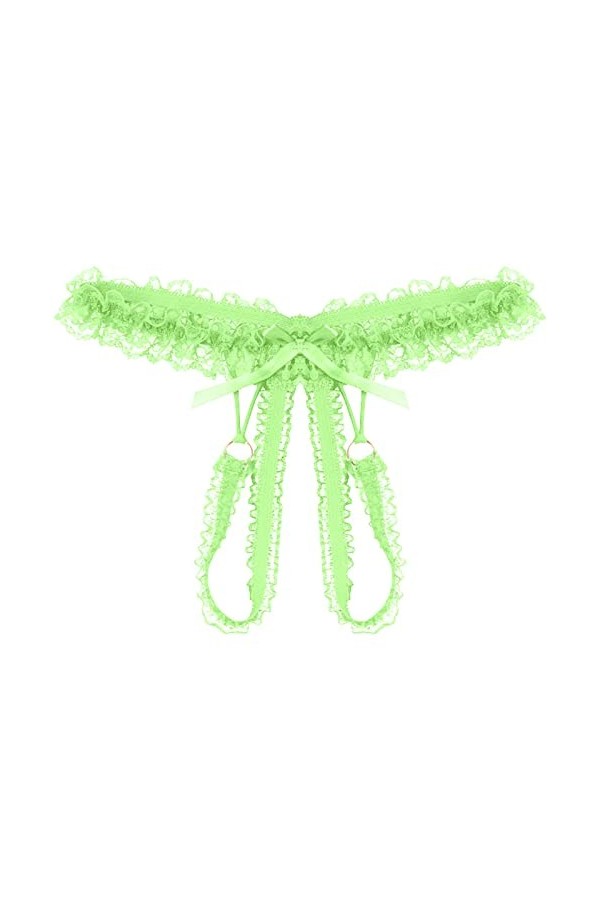 SUPTTING Taille Sexy Basse Briefs Ouvert Entrejambe Dentelle Culottes de Femme sous-Vêtements Culottes de Femme sous-Vêtement