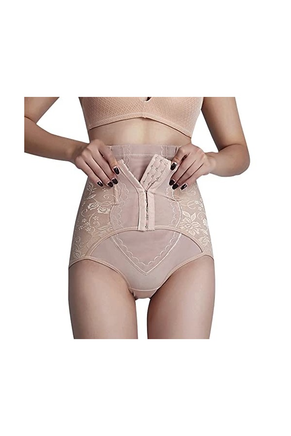 Ncenglings Body Marraine Pantalon Taille Haute en Dentelle pour Femme Body Minceur Khaki, M 