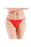 SUPTTING Culotte en Dentelle Sexy pour Femme, Culotte Creuse, Culotte à Lacets, String, Lingerie