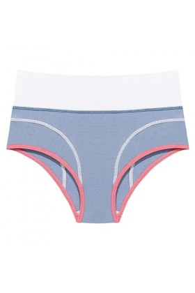 Ncenglings Body Lotion Patchwork Couleur sous-vêtements Culottes Bikini Solid Womens Briefs Ensemble Lit Coffre Light Blue, 