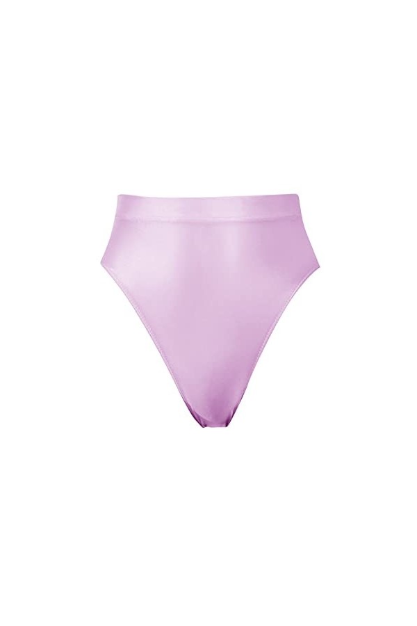 Ncenglings Slip Jetable Culotte Taille Haute Transparente et Sexy et Lisse Body Gainant Plat Extra Fort Purple, XXL 