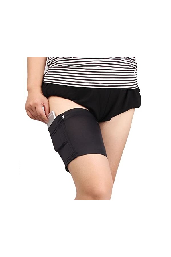 Onlynery Porte-Jarretelles pour Femme avec Poches,Chaussettes Antidérapantes Anti-Friction pour Téléphone Portable avec Poche