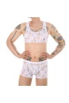 Lingerie érotique pour homme - Lingerie sexy pour homme - Slip en dentelle pour homme - Vêtements amusants - Ceinture serrée 