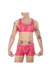 Lingerie érotique pour homme - Lingerie sexy pour homme - Slip en dentelle pour homme - Vêtements amusants - Ceinture serrée 