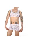 Lingerie érotique pour homme - Lingerie sexy pour homme - Slip en dentelle pour homme - Vêtements amusants - Ceinture serrée 