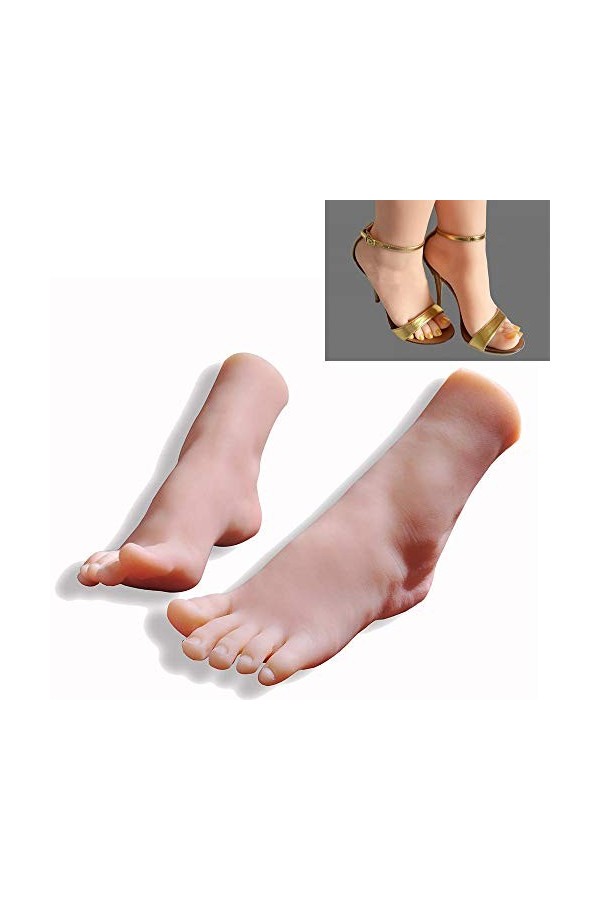 Modèle de Faux Pied dentraînement, modèle de Pied féminin en Silicone, Affichage de Pied de Mannequin féminin en Silicone Gr