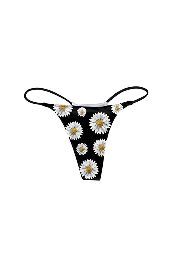 SUPTTING Culotte Sexy Imprimée pour Femme, Confort, Taille Basse, Doux, String en T, String