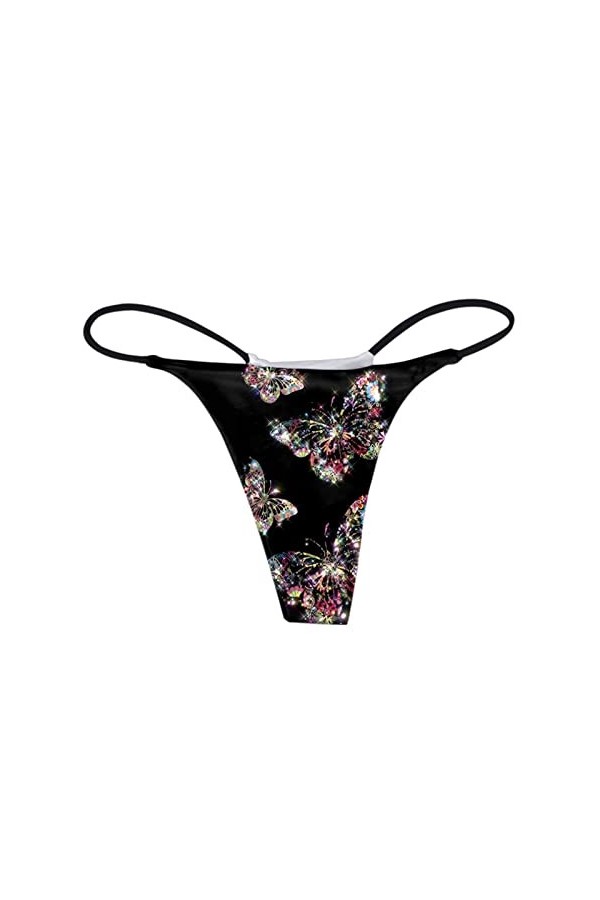 SUPTTING Culotte Sexy Imprimée pour Femme, Confort, Taille Basse, Doux, String en T, String