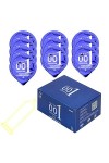 iTimo Lot de 10 préservatifs ultra fins en latex naturel pour homme 0,01 mm