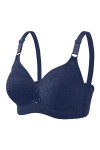 HANXIULIN Soutien-gorge à fermeture avant pour femme - Fermeture avant - Soutien-gorge sans push-up - Bretelles spaghetti - R