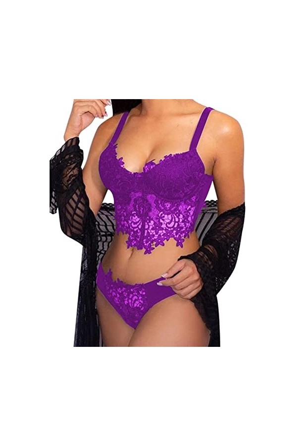 Lingerie Sexy Femme Coquine Hot Teddy Lingerie Ensemble De Lingerie De Nuit Nuisette En Dentelle Pour Femme Sous Vetement Fem