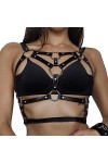 Ncenglings Robe Bustier Cocktail Femmes Corps Bondage Cuir Sexy Ceinture Ceinture Ceinture Accessoire Ensemble Yoga Bleu Whi