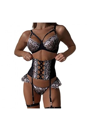 Pdakieyxnd sous Vetements Feminins Sexy Coquine Dentelle Babydoll Coquine Hot Vêtements De Nuit Érotique Sexy Rouge Femme Sen