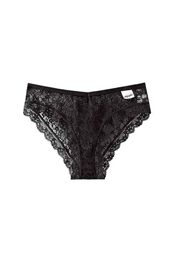 SUPTTING Femme Culotte en Dentelle Taille Moyenne Respirante Sexy Creuse Maille Culotte sous-Vêtements Féminins Culotte Slip 