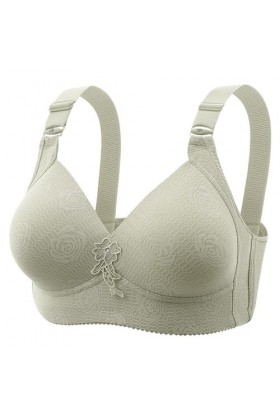 HANXIULIN Soutien-gorge en dentelle sans coutures pour femme - Soutien-gorge rembourré élégant sans armatures - Soutien-gorge