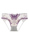 SUPTTING Culotte en Dentelle Sexy pour Femme, Culotte Creuse, Culotte à Lacets, String, Lingerie