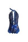 FGUUTYM Sextoys Lingerie Jeu de Rôle Lingerie Sexy Femmes Costumes Rouge Plaid Lingerie Filet Lingerie Sexy Blue, M 