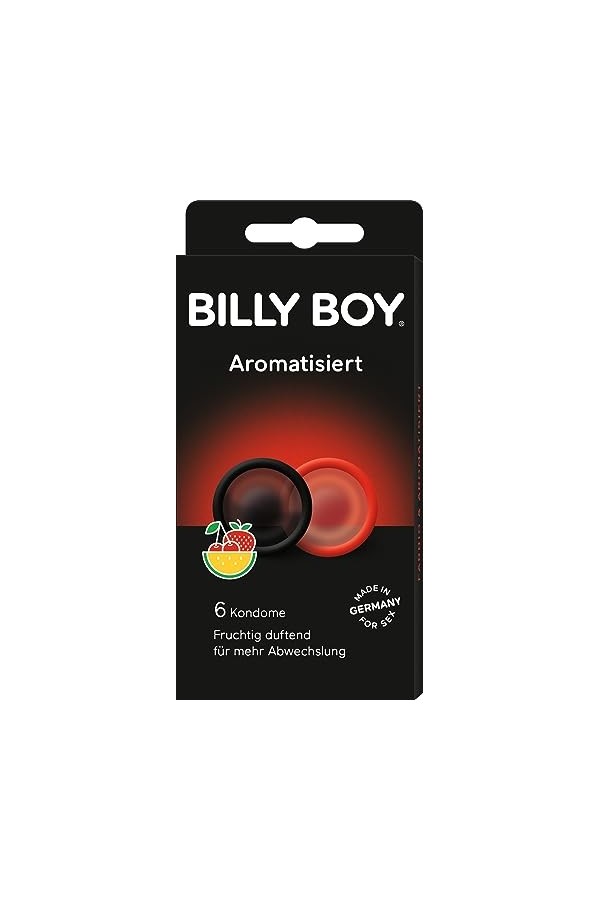 Billy Boy Préservatifs Aromatisée 6 Pièces Rouge/Noir