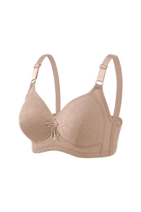 HANXIULIN Soutien-gorge push-up fin fonctionnel pour femme - Semi-rembourré - Soutien-gorge confortable sans armatures - En c