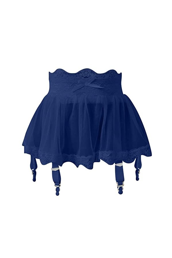 Porte-jarretelles en dentelle extensible pour femme - Grande taille - Lingerie sexy - Ensemble de vêtements de nuit pour femm