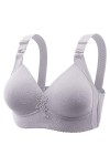 HANXIULIN Soutien-gorge pour femme, sans rembourrage, à armatures, pour tous les jours, avec armatures et dentelle, lilas, 3X