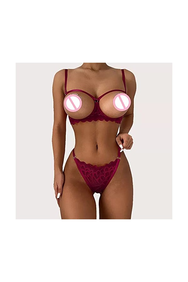 Hasagimol Body Sexy Femme Coquine Hot Lingerie Dentelle Femme, Lingerie Sexy Femme Érotique Hot Sous-Vêtements Lingerie Trans