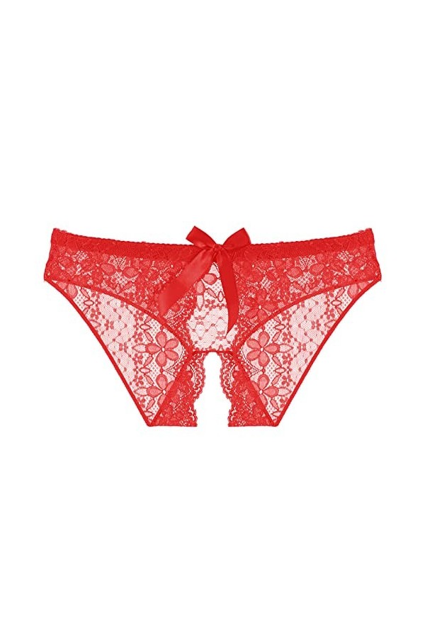 SUPTTING Femme Ouvert Entrejambe Sexy Dentelle Culottes Libéré De La Tentation Et Voir À Travers