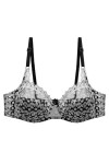 HANXIULIN Soutien-gorge en dentelle pour femme - Bustier - Demi-rembourré - Confortable - Soutien-gorge à armatures - Rembour