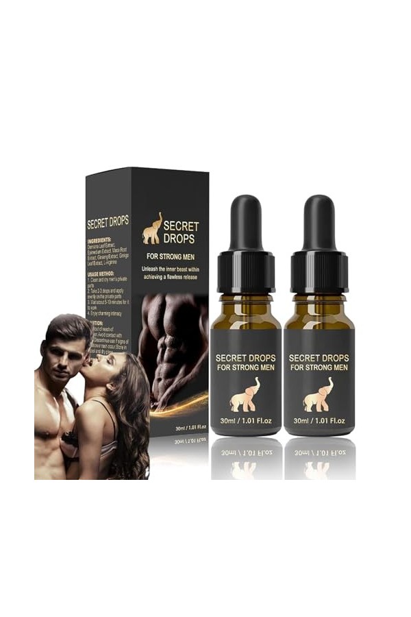 Secret Drop – Gouttes secrètes pour hommes, gouttes secrètes améliorées, gouttes secrètes Aafq pour hommes forts, gouttes sec