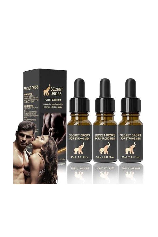 Secret Drop – Gouttes secrètes pour hommes, gouttes secrètes améliorées, gouttes secrètes Aafq pour hommes forts, gouttes sec