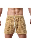 Mymyguoe Boxer pour homme - Sous-vêtements en maille - Collants en maille - Sous-vêtements courts transparents - Sous-vêtemen