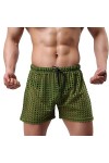 Mymyguoe Boxer pour homme - Sous-vêtements en maille - Collants en maille - Sous-vêtements courts transparents - Sous-vêtemen